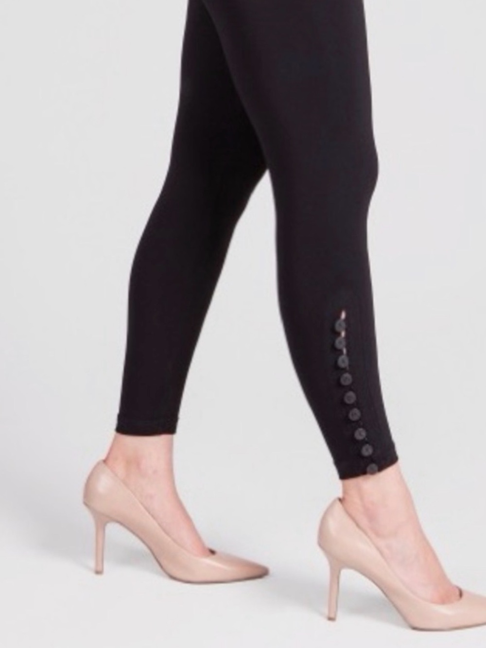 Sympli Diva Ankle Leggings with Button Trim
